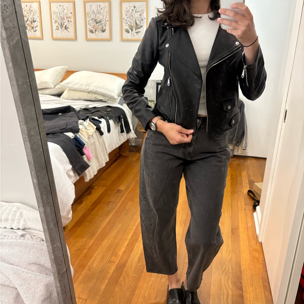 Rebecca Minkoff Black Leather Jacket - Picture 3 of 11